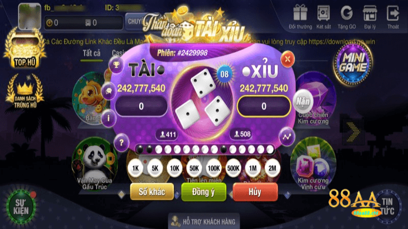Game tài xỉu online tại 88aa
